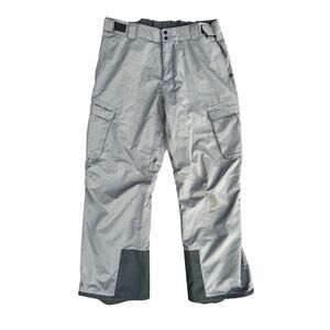 Eddie Bauer men's gray insulated waterproof ski/snow pants size L